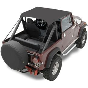 Bestop 5250801 Traditional Bikini Top for 1976-1991 CJ7/CJ8 & Wrangler,Black