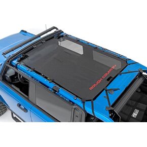 Rough Country Black Mesh Bikini Top for 2021-2022 Ford Bronco | 4-Door - 85116