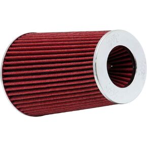 K&N Universal Clamp-On Air Intake Filter: High Performance, Premium Washable Replacement Filter: Flange Diameter: 4 In, Filter Height: 9.5 In, Flange Length: 1.125 In, Shape: Round Tapered, RG-1002RD