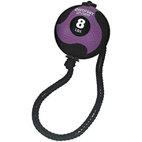 AGM Group AeroMat Elite Power Rope Medicine Ball Purple 8 lb