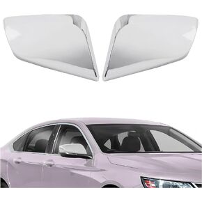 KUAFU Mirror Covers Compatible with 2014-2020 Chevy Impala Replacement Shells Mirror Caps 2Pcs Chrome