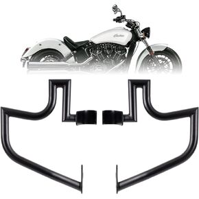 Crash Bar Engine Guard Highway Freeway Bar for Indian Scout 2015-2023 Scout Bobber ABS 2018-2023 Scout Sixty 2016-2023 (Black)