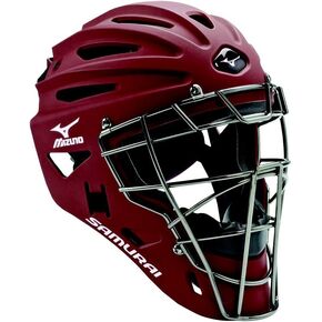 Mizuno Samurai G4 Baseball Catcher'S Helmet Cardinal