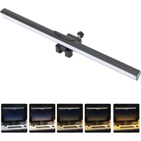 Monitor Light Bar Computer Monitor Lamp Eye Caring LED Dimmable Screen Light Bar USB Powered Screen Lamp 25 Lighting Modes Adjustable Temperature Reading Light for Desk Office Home Gaming