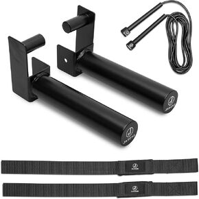 Weight Plate Holder – 2 Inch Olympic Weight Plate Rack – Extended 9 Inch Weight Holder Rack for Plates with Jump Rope, Weight Lifting Straps & Premium Protective Soft Rubber Pad