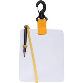 Diving Writing Slate Underwater Writing Slate Board with Swivels Clip and Pencil for Water Sports Diving Swimm Water