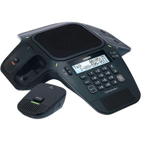 VTech VCS704 ErisStation DECT 6.0 Conference Phone with Four Wireless Mics using Orbitlink Wireless Technology ,Black