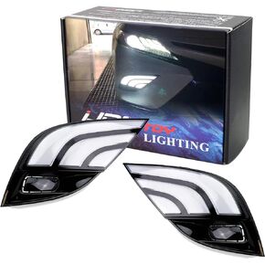 iJDMTOY Switchback LED Daytime Running Lights Assy Compatible with 2018-2020 Toyota Camry SE XSE TRD Trims, JDM Style White/Amber DRLs w/Sequential Flash Turn Signal Feature