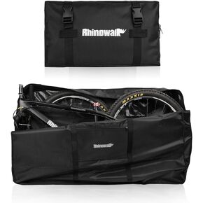 Rhinowalk Bike Carrying Bag for 26 to 27.5 inch MTB Mountain Bike/700C Road Bike Transport Luggage Travel Case (Black 20")