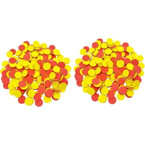 SEETOOOGAMES 1 inch Two-Color Counters, Red/Yellow, Educational Counting, Sorting, Patterning, Grouping & Math Bingo Chips, 200 Pieces in Kuwait