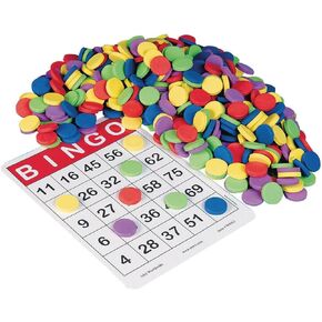 S&S Worldwide Quiet Bingo Chips, Red (Pack of 250)