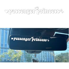Mirror Stickers for Cars, Passenger Princess Rearview Mirror Stickers, Car Window Decal Decoration, Dresser Mirror Decals, Car Decoration Accessories, Car Mirror Decals for Women