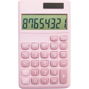 Basic Standard Calculators Small Digital Desktop Calculator with 8-Digit LCD Display, Battery Solar Power Smart Calculator Children's School Adult Office Family Standard Functions (8 bit blue)