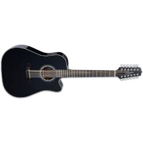 Takamine G Series GD30CE-12 Dreadnought 12-String Acoustic-Electric Guitar Black
