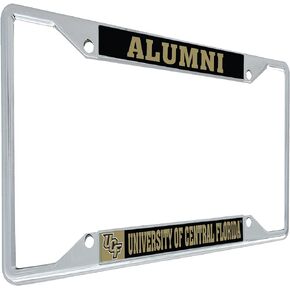 University of Central Florida Knights UCF Metal License Plate Frame for Front or Back of Car Officially Licensed (Alumni)