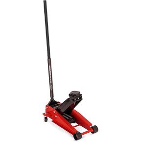 AFF Floor Jack, Dual Pump Hydraulic Car Lift System - 4 Ton Heavy Duty Capacity with Safety Bypass for Overload Prevention and Swivel Casters for Easy Movement, 400SS