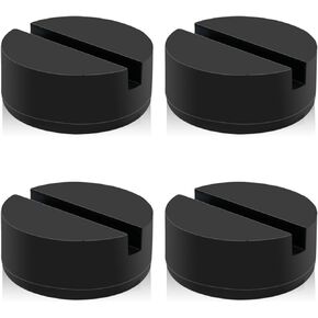HXXF Floor Jack Pad Adapter 4 Ton Universal Rubber Slotted Frame Rail Pinch welds Protector for Floor Jack (4 Pack)