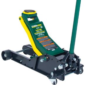 3.5 Ton Low Profile Floor Jack - Lowering Speed Control with Hydraulic Quick Magic Lift - Heavy Duty Lifting from 3.5" to 21.5" for Auto Car Garage Shop