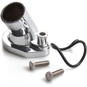 CarBole 60 degree Chrome Thermostat Housing Water Neck Compatible with Ford 260-302/351W