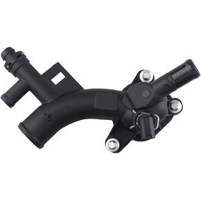 WMPHE Engine Coolant Thermostat Housing Water Outlet with Sensor Compatible with Chevy Cruze, Sonic, Trax and Buick Encore 1.4L Replaces 25193922, 15-11105, 902-846, 55565334, 1511105, 902846