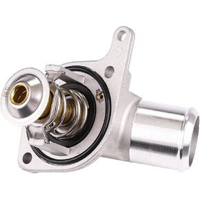 WMPHE Coolant Thermostat Compatible with Chevy GMC Hummer Camaro Corvette Silverado Suburban Tahoe, Sierra Yukon, H2 Engine Thermostat Housing Water Inlet Assembly, Replace 15-11057 12600172 15-10412
