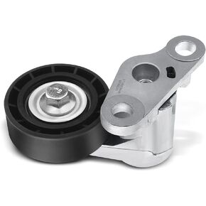 A-Premium Belt Tensioner Assembly with Pulley Compatible with Chevrolet, GMC, Cadillac - Silverado, Savana, Suburban 1500, Tahoe, Sierra, Escalade, Rainier - V8 4.8L, 5.3L, 6.0L, 6.2L