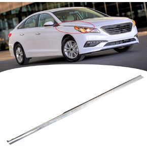 ANTUKO Car Fender Molding Chrome Trim Front Right Replacement for 2015-2017 Sonata 87772-C1000