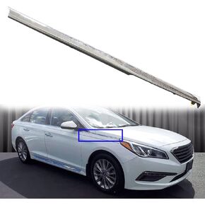 munirater Right Front Fender Chrome Garnish Molding Trim Replacement for 2015 2016 2017 Hyundai Sonata 87772-C1000