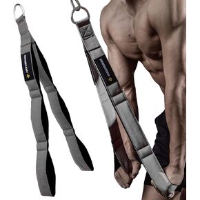 MANUEKLEAR Tricep Rope Cable Attachment Handles, Greater Range of Motion, Tricep Pull Down Rope for Push Downs, Crunches, Facepulls for Professional Gym