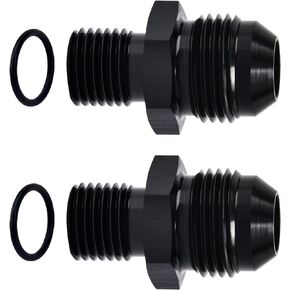 EVIL ENERGY 3AN Male Flare to M10 x 1.0mm Male Metric Fitting Adapter Aluminium Alloy 2PCS