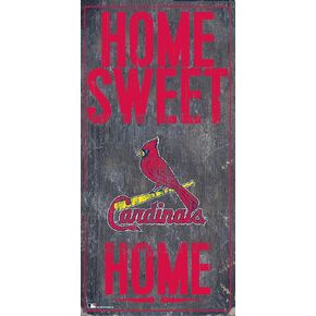 St. Louis Cardinals 6" x 12" Home Sweet Home Wood Sign