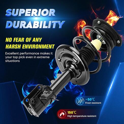 Rear Strut Shock Absorber Compatible with Nissan Altima 2002-2006, Replace 32410 344395, Left & Right, 2PCS in Saudi Arabia