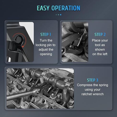 Orion Motor Tech Valve Spring Compressor, Valve Spring Removal Tool Compatible with Ford Lincoln Mercury 4.6L 5.4L 2V 4V and 6.8L 2V Engine, 2-Valve Engine Valve Spring Seal Retainer Compression Tool in Saudi Arabia