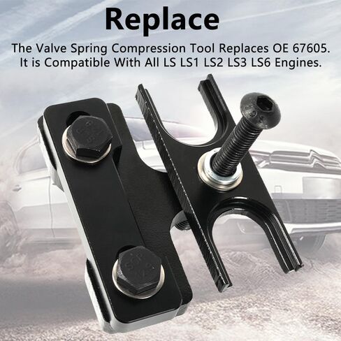 أداة ضاغط زنبركي صمام من KARTONMOTOR LS، أداة إزالة زنبرك الصمام لشيفي، جنرال موتورز، كورفيت، LSX LS1 LS2 LS3 LS6 4.8 5.3 5.7 6.0 6.2 محرك 67605 in Kuwait