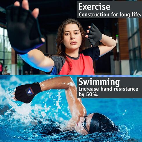 قفازات Water Gear All من النيوبرين بدون أصابع - مقاومة أكبر بنسبة 50% in Kuwait