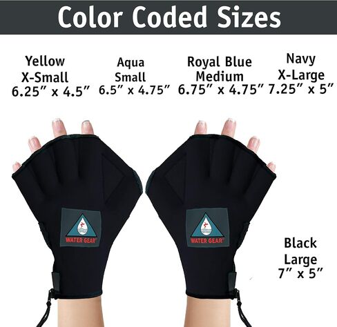 قفازات Water Gear All من النيوبرين بدون أصابع - مقاومة أكبر بنسبة 50% in Kuwait