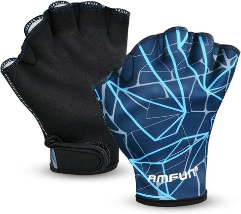 قفازات AMFUN المائية، قفازات سباحة شبكية، مجداف للتدريب على الماء in Kuwait