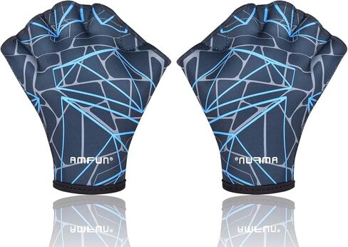 قفازات AMFUN المائية، قفازات سباحة شبكية، مجداف للتدريب على الماء in Kuwait