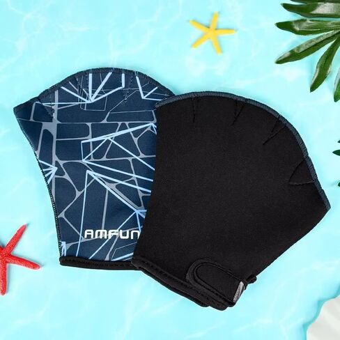 قفازات AMFUN المائية، قفازات سباحة شبكية، مجداف للتدريب على الماء in Kuwait