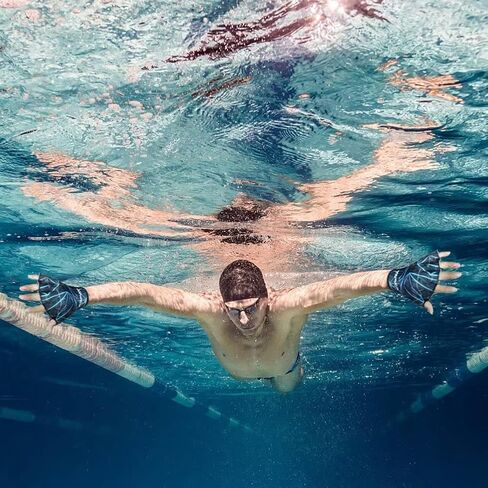 قفازات AMFUN المائية، قفازات سباحة شبكية، مجداف للتدريب على الماء in Kuwait