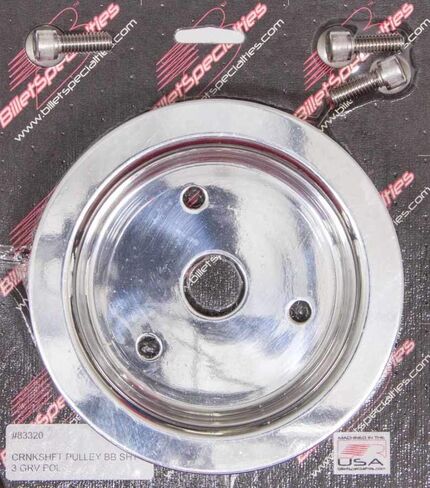 Billet Specialties 83320 Polished 3 Groove Water Pump Lower Pulley for Big Block Chevy in Saudi Arabia