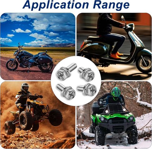 64 قطعة من براغي وصواميل البطارية، M6x10/12/14/16 مم من الفولاذ المقاوم للصدأ لبطارية الدراجة النارية ومجموعة مسامير، برغي بطارية دراجة نارية وصواميل مربعة لبطارية الدراجة ATV طقم صامولة مربعة in Kuwait