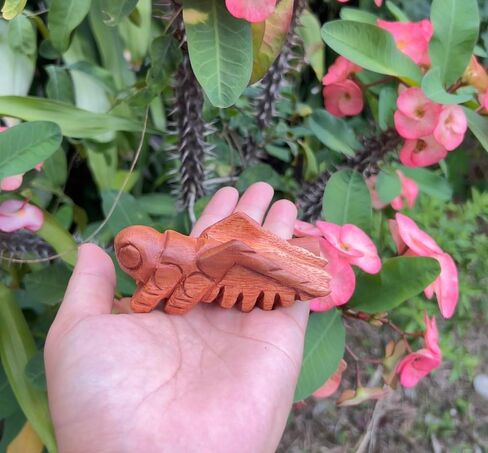 أدوات قرع Guiros لعبة الكريكيت الخشبية، آلة موسيقية لعبة الكريكيت الخشبية ديكور المنزل ديكور يدوي الصنع لعبة الكريكيت الخشبية 4 بوصة in Kuwait