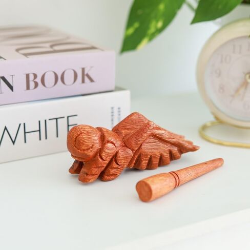 أدوات قرع Guiros لعبة الكريكيت الخشبية، آلة موسيقية لعبة الكريكيت الخشبية ديكور المنزل ديكور يدوي الصنع لعبة الكريكيت الخشبية 4 بوصة in Kuwait