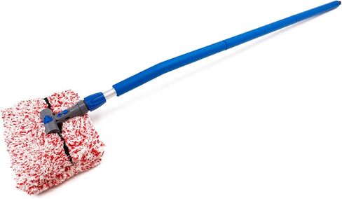 Autofiber [Mitt on a Stick PRO] Adjustable Head Car Wash Brush | 61" Sectional Angled Pole (Red Dragon Cover) in Saudi Arabia