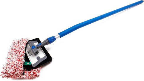 Autofiber [Mitt on a Stick PRO] Adjustable Head Car Wash Brush | 61" Sectional Angled Pole (Red Dragon Cover) in Saudi Arabia