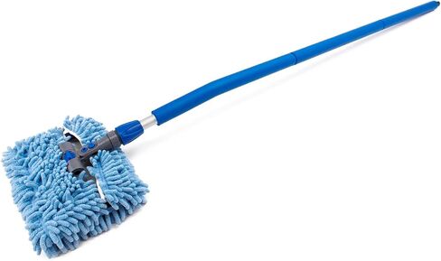 Autofiber [Mitt on a Stick PRO] Adjustable Head Car Wash Brush | 61" Sectional Angled Pole (Red Dragon Cover) in Saudi Arabia