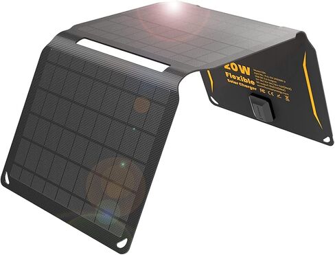 40W Small USB Solar Panel Charger 18W USB-A USB-C PD2.0 Portable Foldable Power Emergency ETFE Monocrystalline Panels IP67 Waterproof Camping Hiking Backpacking Outdoor for Phones Power Banks Tablets in Saudi Arabia