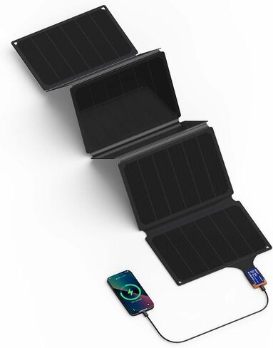 Solar Portable Charger 54W, Ericsity Solar Phone Charger USB Solar Panel Portable for Camping Foldable Solar Panel with USB-C Fast Charging Output and ETFE Surface Material in Saudi Arabia