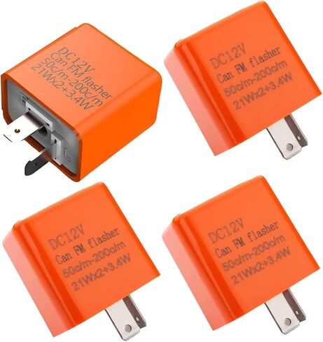 4 PCS LED Turn Signal Controller, Electric Vehicle Relay, Indicator Flashers, for Motorcycle Turn Signal Hyper Flash Relay (Black) in Saudi Arabia